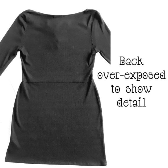 JUSTFAB Black Lace-up Knit Mini Dress - Picture 10 of 11